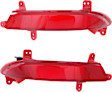 Rear, Driver and Passenger Side Bumper Reflector
