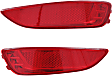 Rear, Driver and Passenger Side Bumper Reflector, Hatchback, CAPA Certified