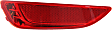 Rear, Driver and Passenger Side Bumper Reflector, Hatchback, CAPA Certified