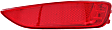 Rear, Driver and Passenger Side Bumper Reflector, Hatchback, CAPA Certified
