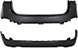 Rear, Upper and Lower Upper - Primed, Lower - Textured Bumper Cover