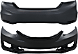 Front and Rear Primed Bumper Covers, Sedan, Except Si Model