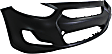 2013 Hyundai Accent - Front and Rear Primed Bumper Cover, Sedan