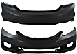 Front and Rear, Upper Primed Bumper Covers, Sedan, Si Model