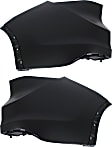 Rear, Driver and Passenger Side, Upper Bumper End, Primed Plastic
