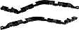 Rear, Driver and Passenger Side Bumper Brackets, Sedan