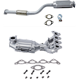 Front and Rear Catalytic Converter, 2.0L, 4Cyl, Federal EPA Standard, 46-State Legal (Cannot ship to CA, CO, NY or ME), Direct Fit