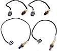 Before and After Catalytic Converter, Front and Rear Oxygen Sensor, Set of 4, 4-wire, 3.0L, 6Cyl