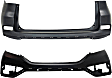 Front and Rear, Upper Primed Bumper Cover CAPA Certified