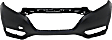 Front and Rear Front - Primed, Rear - Textured Bumper Cover CAPA Certified