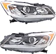 2017 Honda Accord - Driver and Passenger Side Halogen Headlight, With bulb(s), OE Replacement, Sedan