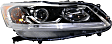 Driver and Passenger Side Headlights, with Bulbs, Halogen, Sedan, LX Model, CAPA Certified