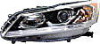 Driver and Passenger Side Headlights, with Bulbs, Halogen, Sedan, LX Model, CAPA Certified