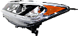 Driver and Passenger Side Headlights, with Bulbs, Halogen, Sedan, LX Model, CAPA Certified