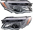 2017-2020 Honda Ridgeline - Driver and Passenger Side Headlights, with Bulbs, Halogen, without auto dimming, with auto on and off