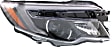 2017-2020 Honda Ridgeline - Driver and Passenger Side Headlights, with Bulbs, Halogen, without auto dimming, with auto on and off