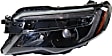 Driver and Passenger Side Headlights, with Bulbs, Halogen, without auto dimming, with auto on and off, CAPA Certified