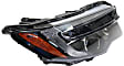 Driver and Passenger Side Headlights, with Bulbs, Halogen, without auto dimming, with auto on and off, CAPA Certified