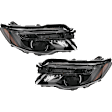 2018 Honda Ridgeline - Driver and Passenger Side LED Headlight, With bulb(s), OE Replacement