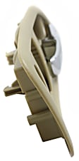 Front, Driver and Passenger Side Interior Door Handles, Beige bezel with chrome lever, With Door Lock Hole, Coupe, USA Built Vehicle