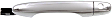 2012 Honda Civic - Front, Driver and Passenger Side Chrome Exterior Door Handle