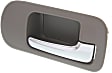 2004 Honda Civic - Front, Driver and Passenger Side Brown bezel with chrome lever Interior Door Handle, With Door Lock Hole, 4-Door, Sedan