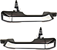 Rear, Driver and Passenger Side Primed Exterior Door Handle, Without Key Hole