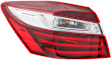 Driver and Passenger Side, Outer Tail Lights, with Bulbs, LED, Sedan, Mounts on Body, CAPA Certified