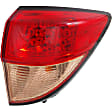 Passenger Side, Inner and Outer Halogen Tail Light, With bulb(s), OE Replacement
