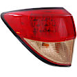 Driver Side, Inner And Outer Halogen Tail Light, With bulb(s), OE Replacement