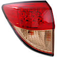 Driver Side, Inner And Outer Halogen Tail Light, With bulb(s), OE Replacement
