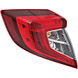 Driver and Passenger Side, Inner and Outer Halogen Tail Light, With bulb(s), OE Replacement