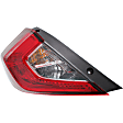 Driver and Passenger Side, Inner and Outer Halogen Tail Light, With bulb(s), OE Replacement