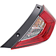 Driver and Passenger Side, Inner and Outer Halogen Tail Light, With bulb(s), OE Replacement