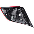 Passenger Side, Inner and Outer Halogen Tail Light, With bulb(s), OE Replacement