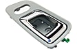 Front, Driver and Passenger Side Green Bezel with Chrome Lever Interior Door Handle, With Door Lock Hole, Sport Utility