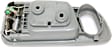 Front, Driver and Passenger Side Green Bezel with Chrome Lever Interior Door Handle, With Door Lock Hole, Sport Utility