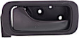 Front and Rear, Driver and Passenger Side Interior Door Handles, Black, Front Driver Side - With Door Lock Hole; Front Passenger Side and Rear Driver and Passenger Side - Without Door Lock Hole