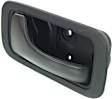 Front and Rear, Driver and Passenger Side Interior Door Handles, Black, Front Driver Side - With Door Lock Hole; Front Passenger Side and Rear Driver and Passenger Side - Without Door Lock Hole