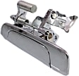 Front and Rear, Driver and Passenger Side Chrome Exterior Door Handle, Front Driver and Passenger Side - With Key Hole; Rear Driver and Passenger Side - Without Key Hole, Sedan