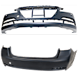Front and Rear Primed Bumper Cover