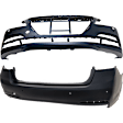 Front and Rear Primed Bumper Cover CAPA Certified