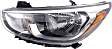 Driver and Passenger Side Headlights, with Bulbs, Halogen, For Models with Standard Headlights, CAPA Certified
