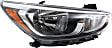 Driver and Passenger Side Headlights, with Bulbs, Halogen, For Models with Standard Headlights, CAPA Certified