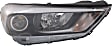 Driver and Passenger Side Headlights, with Bulbs, Halogen, without LED position (parking) light