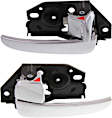 Front or Rear, Driver and Passenger Side Chrome Interior Door Handle, Sedan