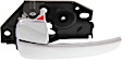 Front or Rear, Driver and Passenger Side Chrome Interior Door Handle, Sedan