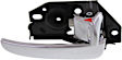 Front or Rear, Driver and Passenger Side Chrome Interior Door Handle, Sedan