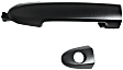 Front, Driver and Passenger Side Exterior Door Handles, Primed, Driver Side - With Key Hole; Passenger Side - Without Key Hole