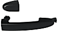 Front, Driver and Passenger Side Exterior Door Handles, Primed, Driver Side - With Key Hole; Passenger Side - Without Key Hole